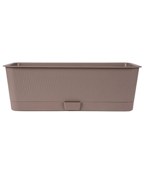 Балконный ящик Прованс, 40x17x13 см, 6 л, фраппе с поддоном, РФ