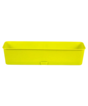 Балконный ящик Прованс, 58x17x13 см, 9,5 л, фисташка с поддоном, РФ