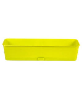 Балконный ящик Прованс, 58x17x13 см, 9,5 л, фисташка с поддоном, РФ