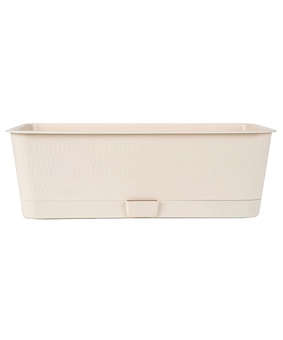Балконный ящик Прованс, 40x17x13 см, 6 л, пудра с поддоном, РФ