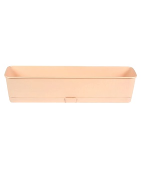 Балконный ящик Прованс, 58x17x13 см, 9,5 л, пудра с поддоном, РФ