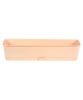 Балконный ящик Прованс, 58x17x13 см, 9,5 л, пудра с поддоном, РФ